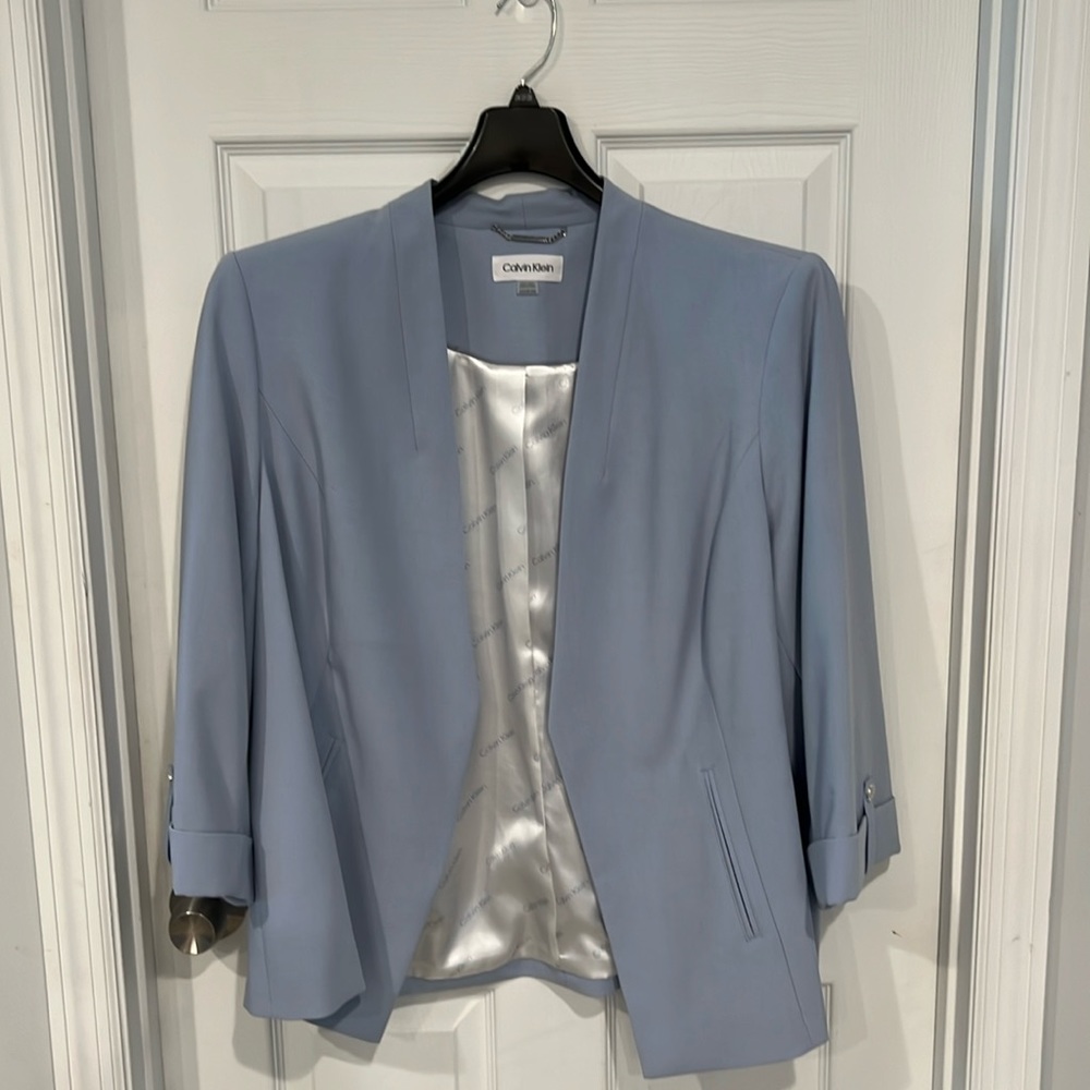 Calvin Klein Collarless Blazer